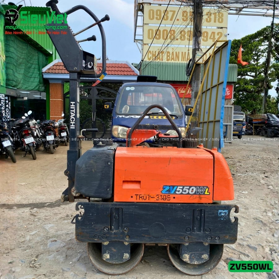 Tổng quan xe lu rung dắt tay Hitachi ZV550WL