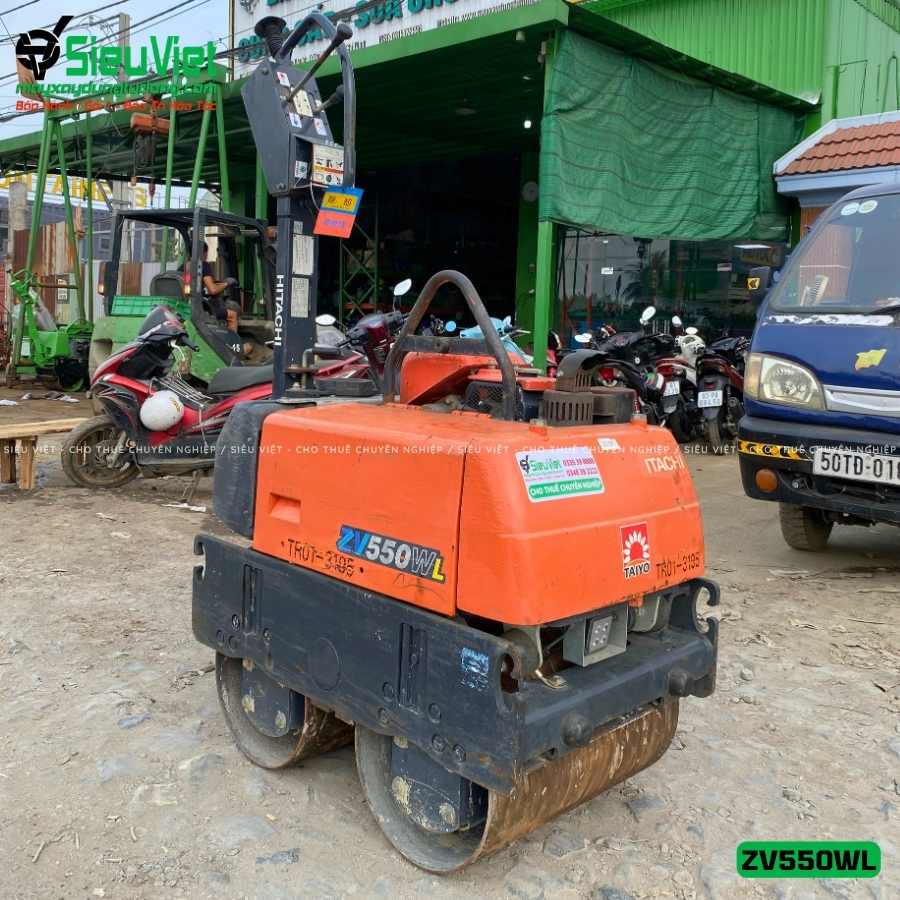 Tổng quan xe lu rung dắt tay Hitachi ZV550WL