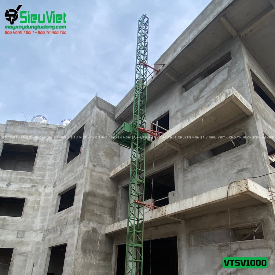 Vận thăng nâng hàng 1000Kg giao thuê
