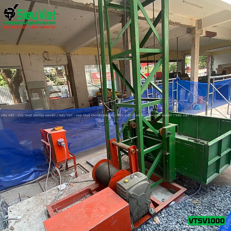Vận thăng nâng hàng 1000kg giao thuê tại Bình Chánh