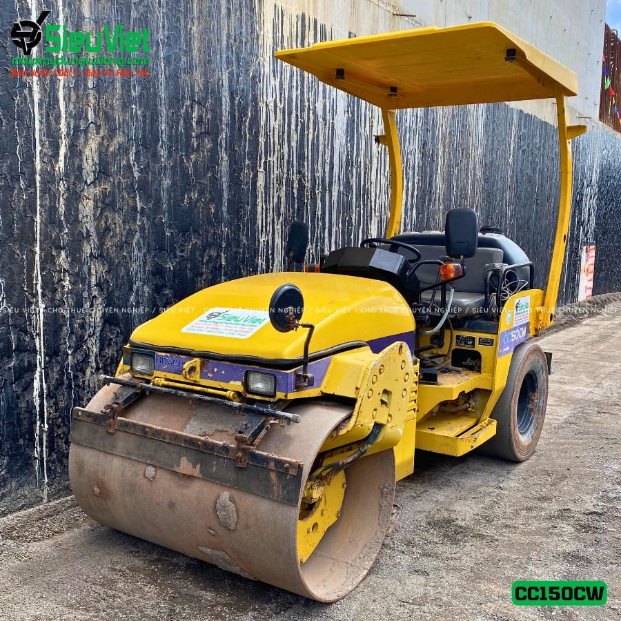 Xe lu rung nhỏ Hitachi CC150CW giao bán tại sân bay Long Thành