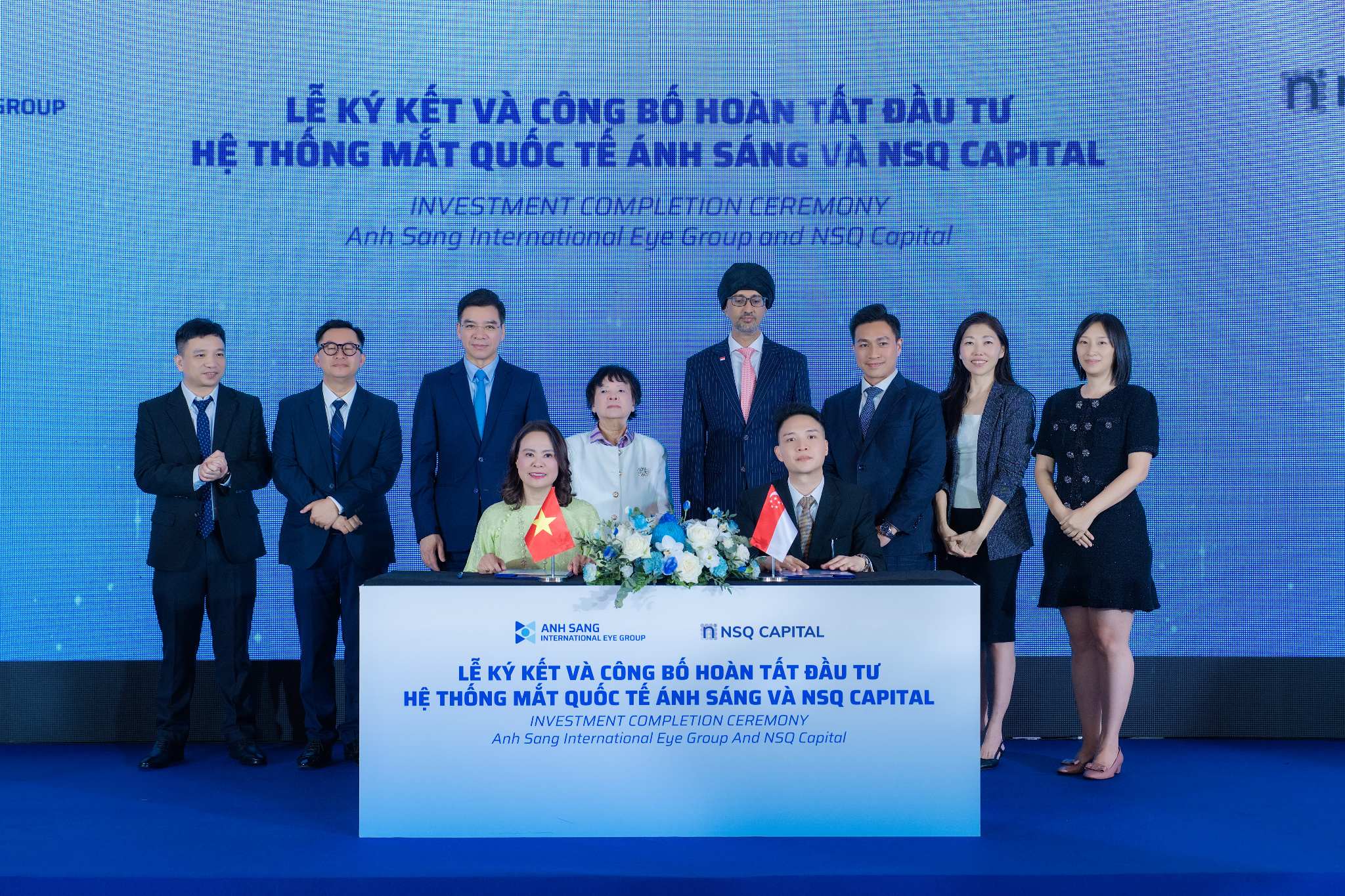 Lễ ký kết và công bố hoàn tất đầu tư Hệ thống Mắt Quốc tế Ánh Sáng và NSQ Capital