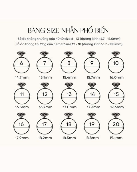 TOP 5 CÁCH ĐO SIZE, ĐO NI NHẪN CƯỚI TẠI NHÀ