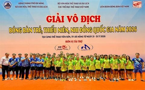 GIẢI VÔ ĐỊCH BÓNG BÀN TRẺ, THIẾU NIÊN, NHI ĐỒNG QUỐC GIA 2026