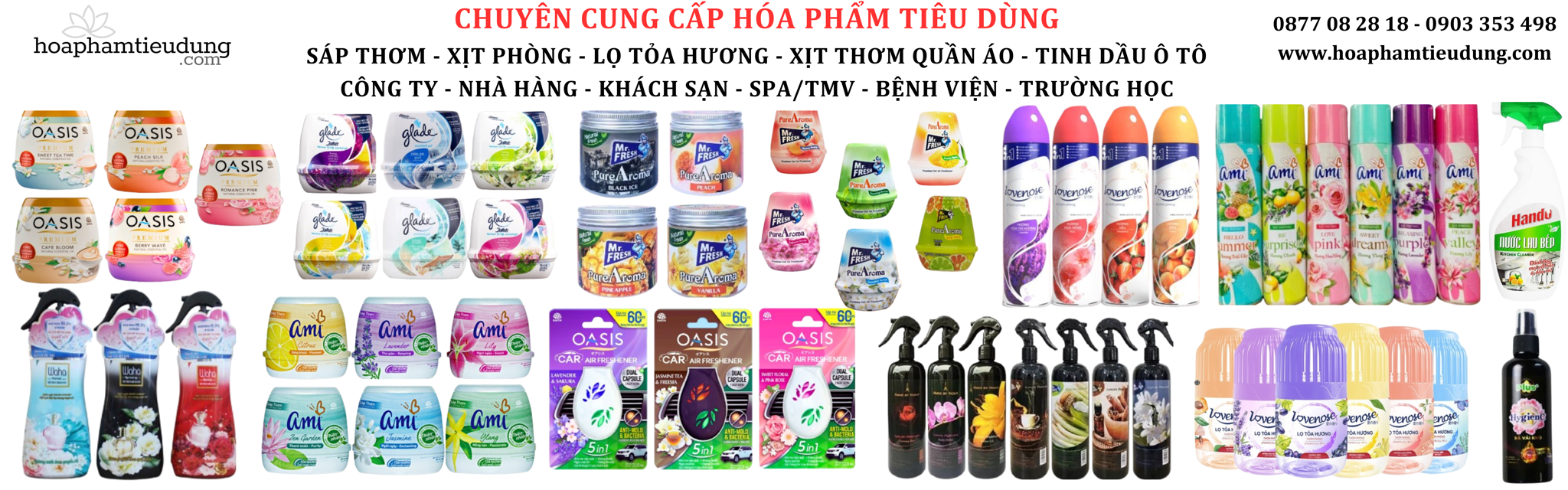 Sáp thơm - Lọ tỏa - Xịt phòng