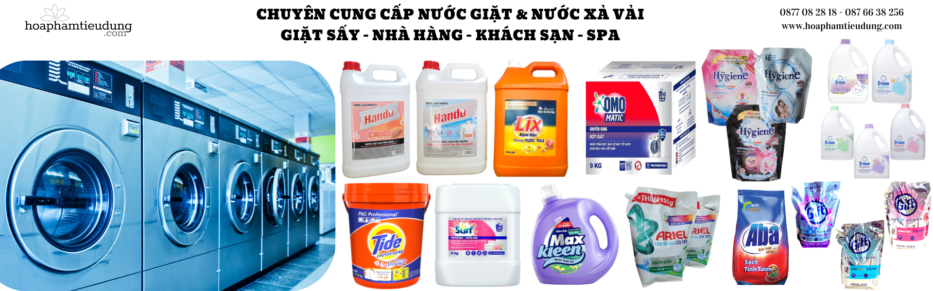 Nước giặt - Bột giặt - Viên giặt