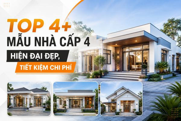 Top 4+ Mẫu Nhà Cấp 4 Hiện Đại Đẹp, Tiết Kiệm Chi Phí