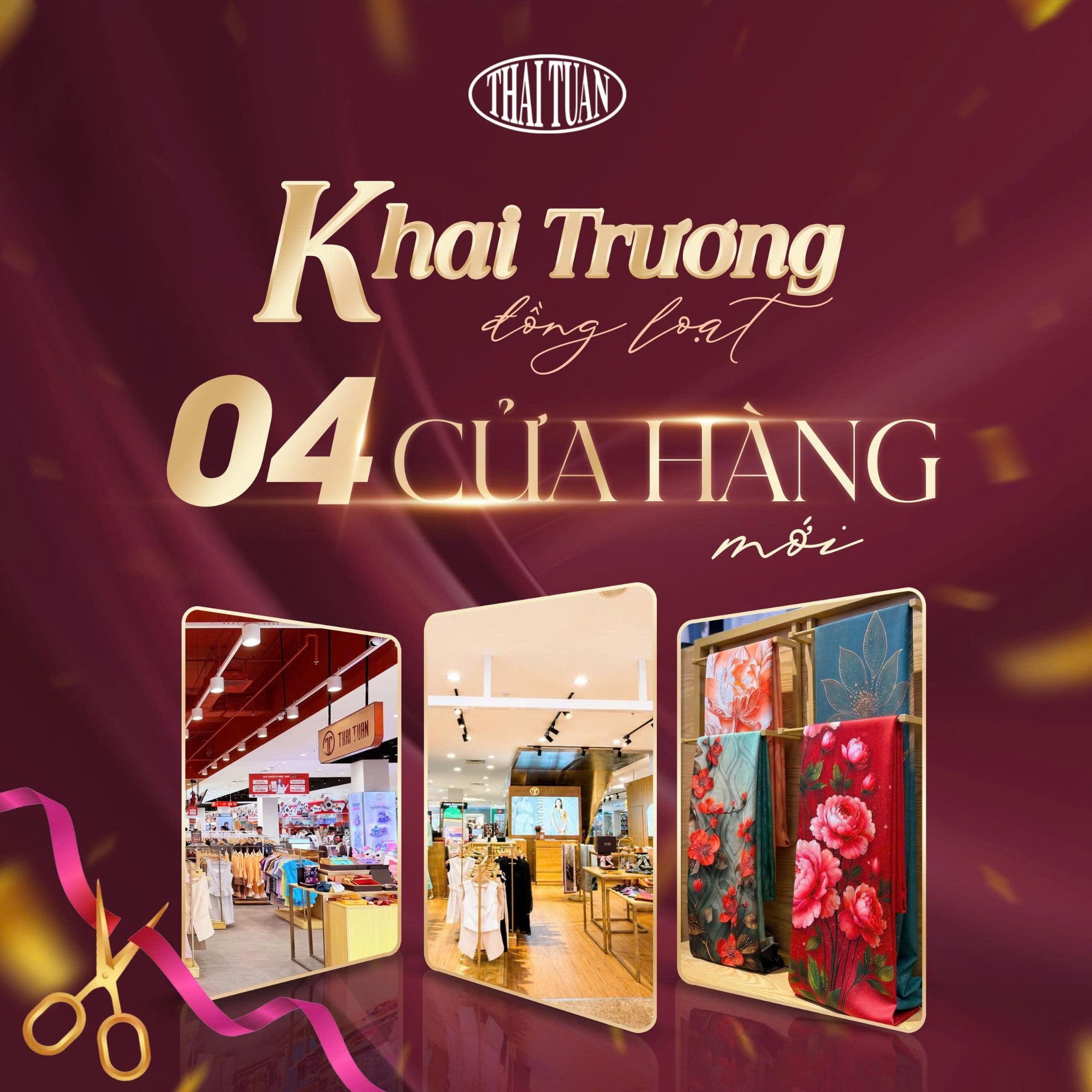 Thái Tuấn khai trương đồng loạt 04 cửa hàng tại Mall – Bước tiến mới của hệ thống bán lẻ