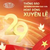 THÔNG BÁO HỆ THỐNG CỬA HÀNG THÁI TUẤN HOẠT ĐỘNG XUYÊN LỄ 2/9