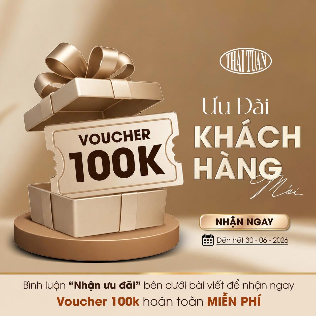 TẶNG VOUCHER 100K DÀNH CHO KHÁCH HÀNG MỚI