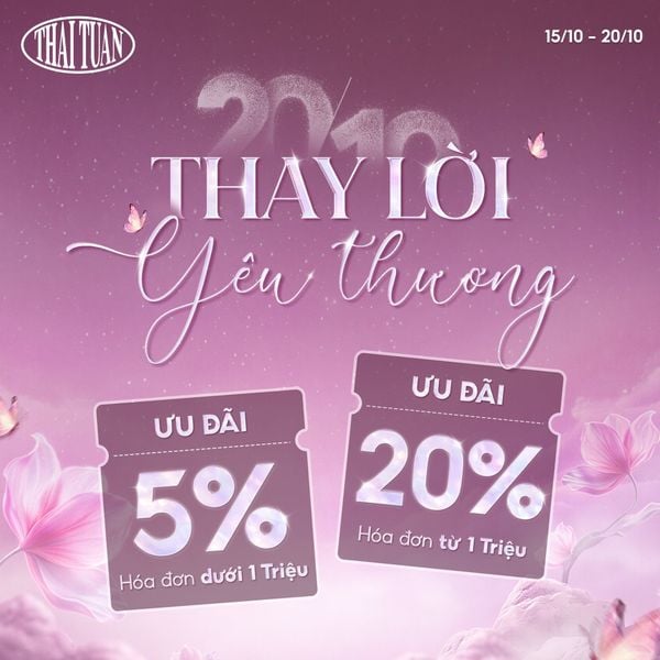 20/10 – THAY LỜI YÊU THƯƠNG, TẶNG QUÀ ĐẲNG CẤP