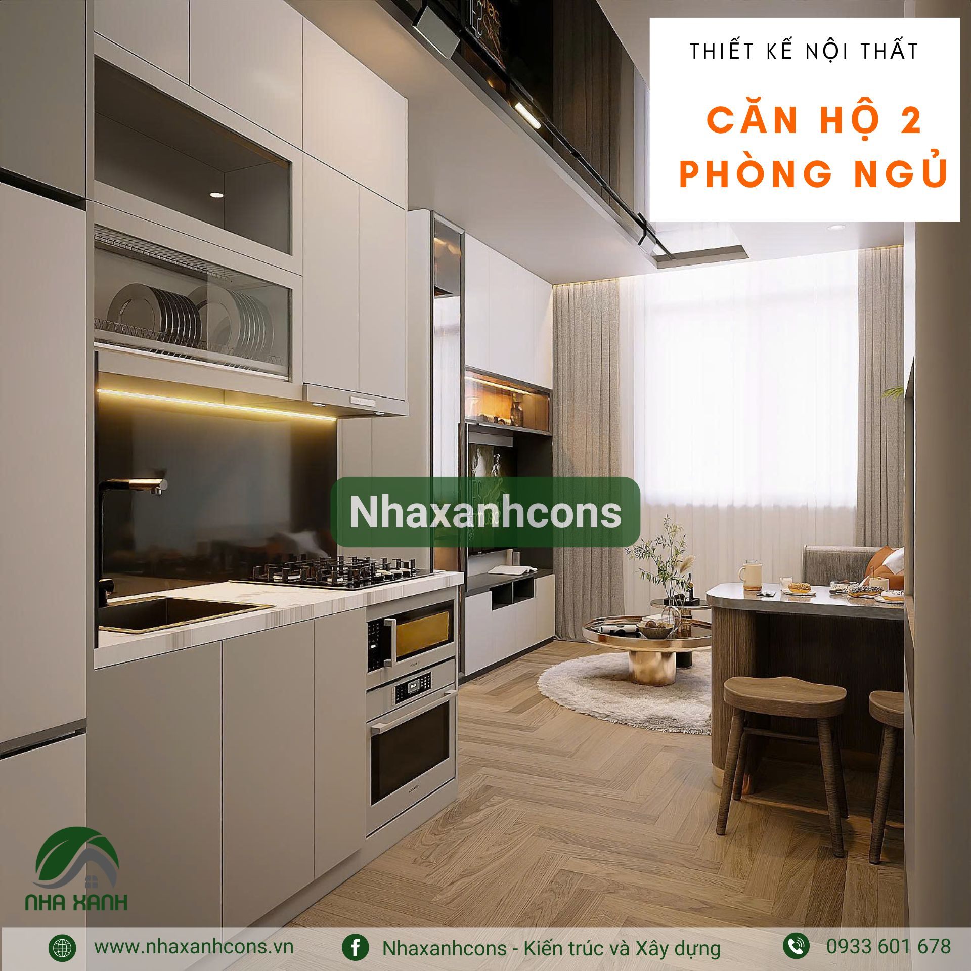 Decor chung cư 2 phòng ngủ hiện đại tại TPHCM – Giải pháp tối ưu không gian sống thông minh