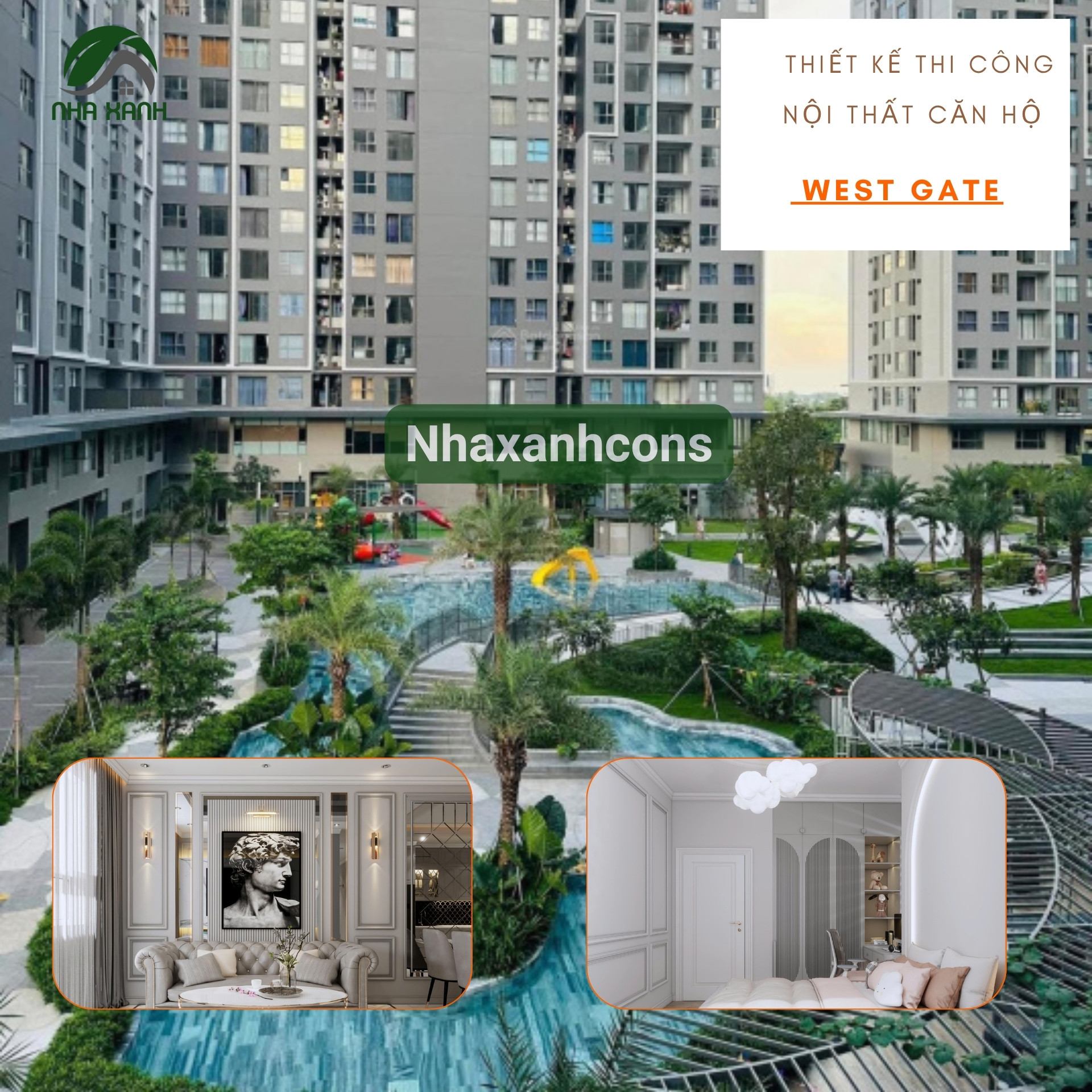 Mẫu thiết kế nội thất căn hộ West Gate – Bình Chánh: Đỉnh cao không gian sống hiện đại