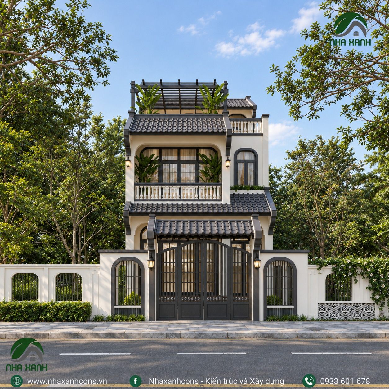 Nhà phố phong cách Indochine – Kết hợp giữa truyền thống và hiện đại
