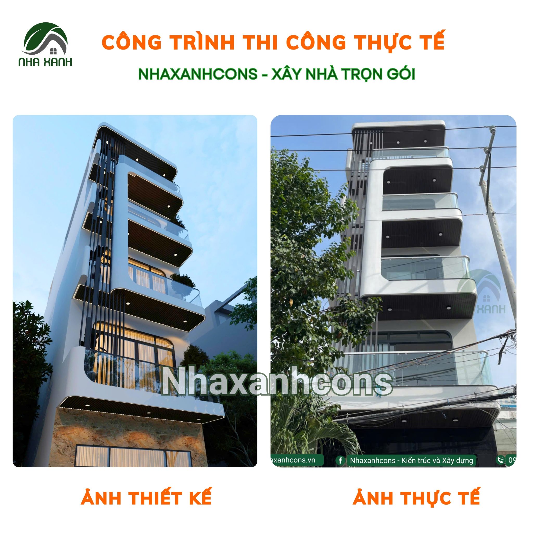 Thi công Nhà ở kết hợp kinh doanh 5 tầng