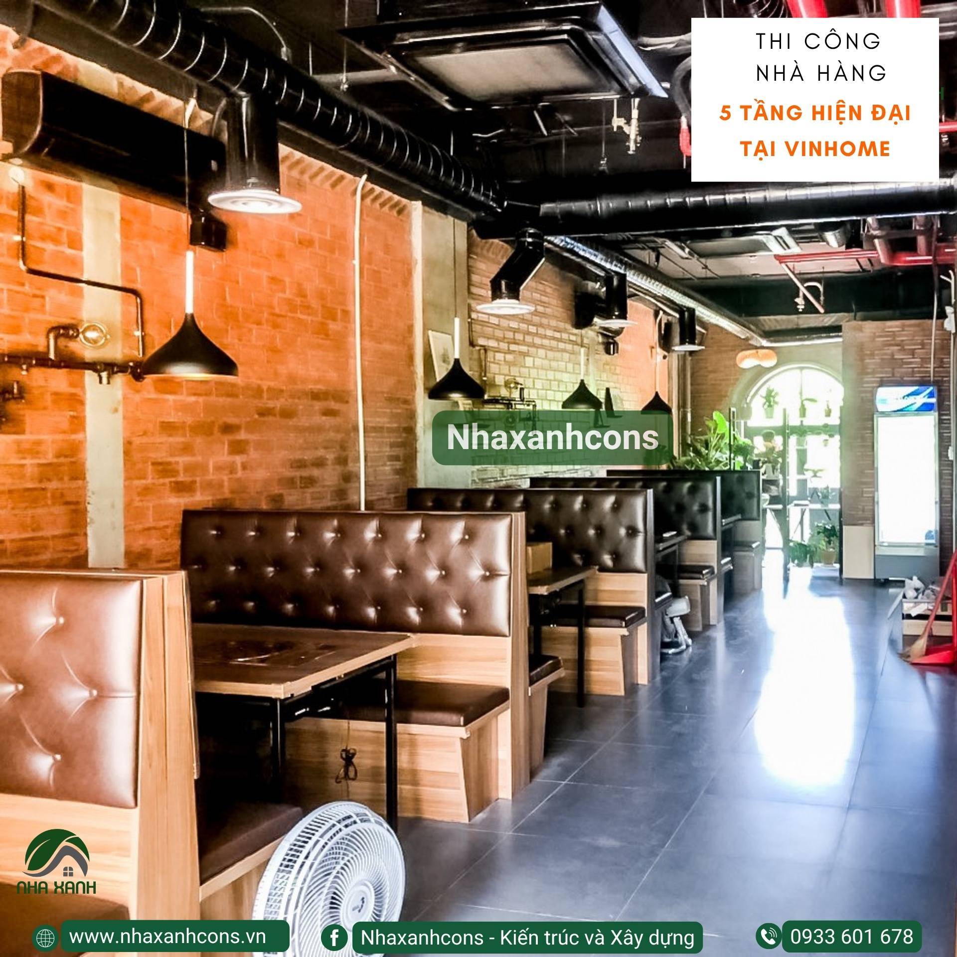 Thi công nhà hàng 5 tầng tại TP.HCM