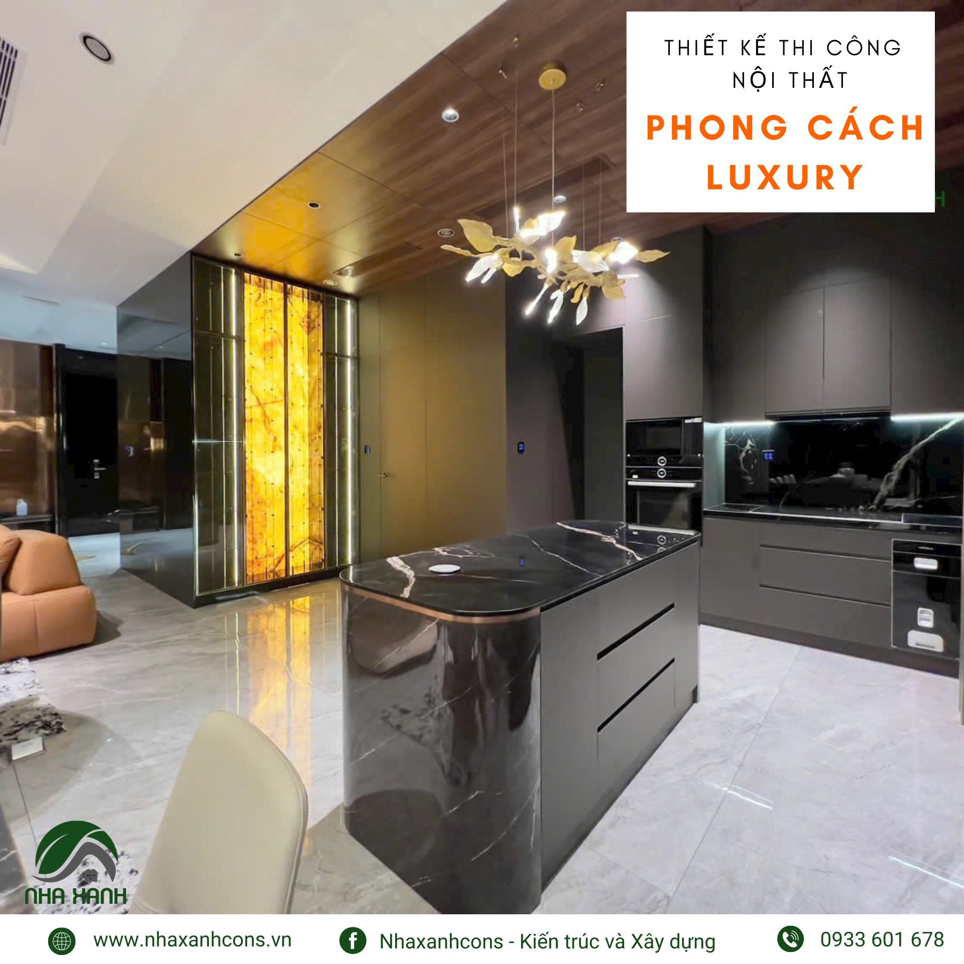 Thi công nội thất biệt thự phong cách luxury hiện đại tại TPHCM- Khẳng định vị thế thượng lưu