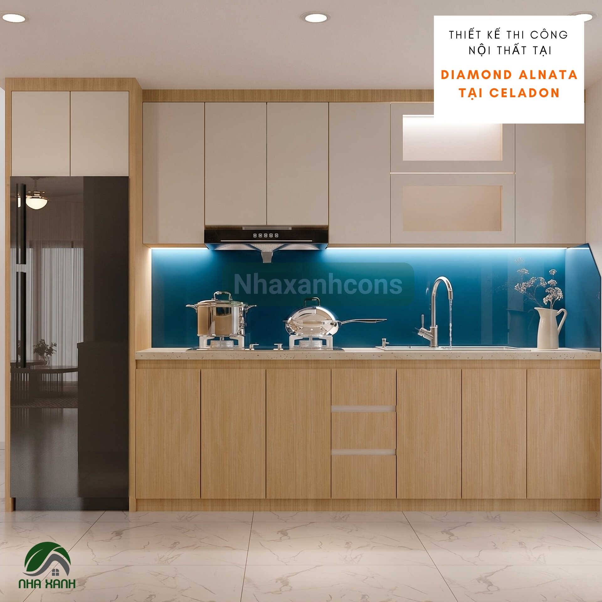 Thi công nội thất căn hộ Diamond Alnata tại Celadon Tân Phú