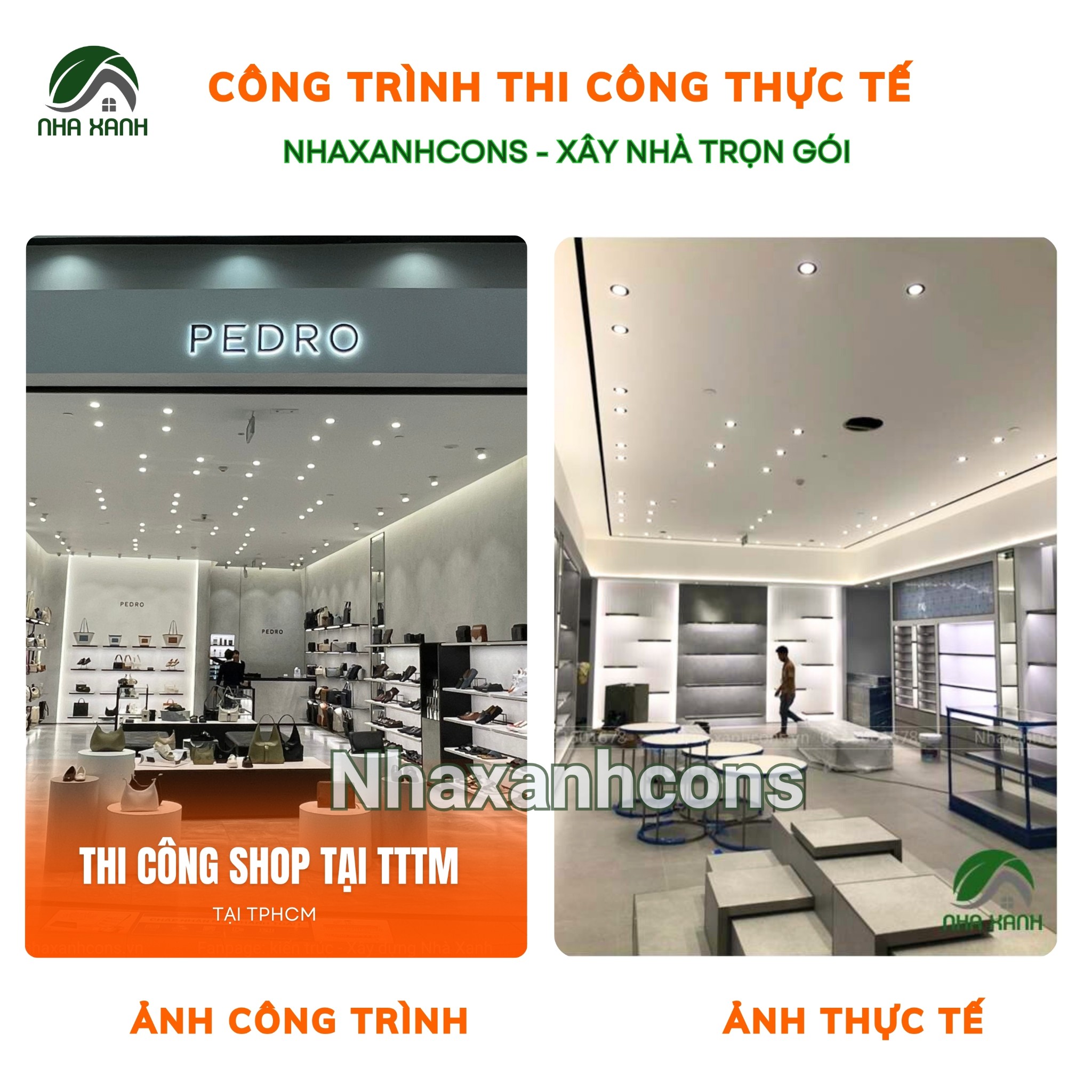 Thi công shop tại trung tâm thương mại Aeon Mall Tân phú- TPHCM