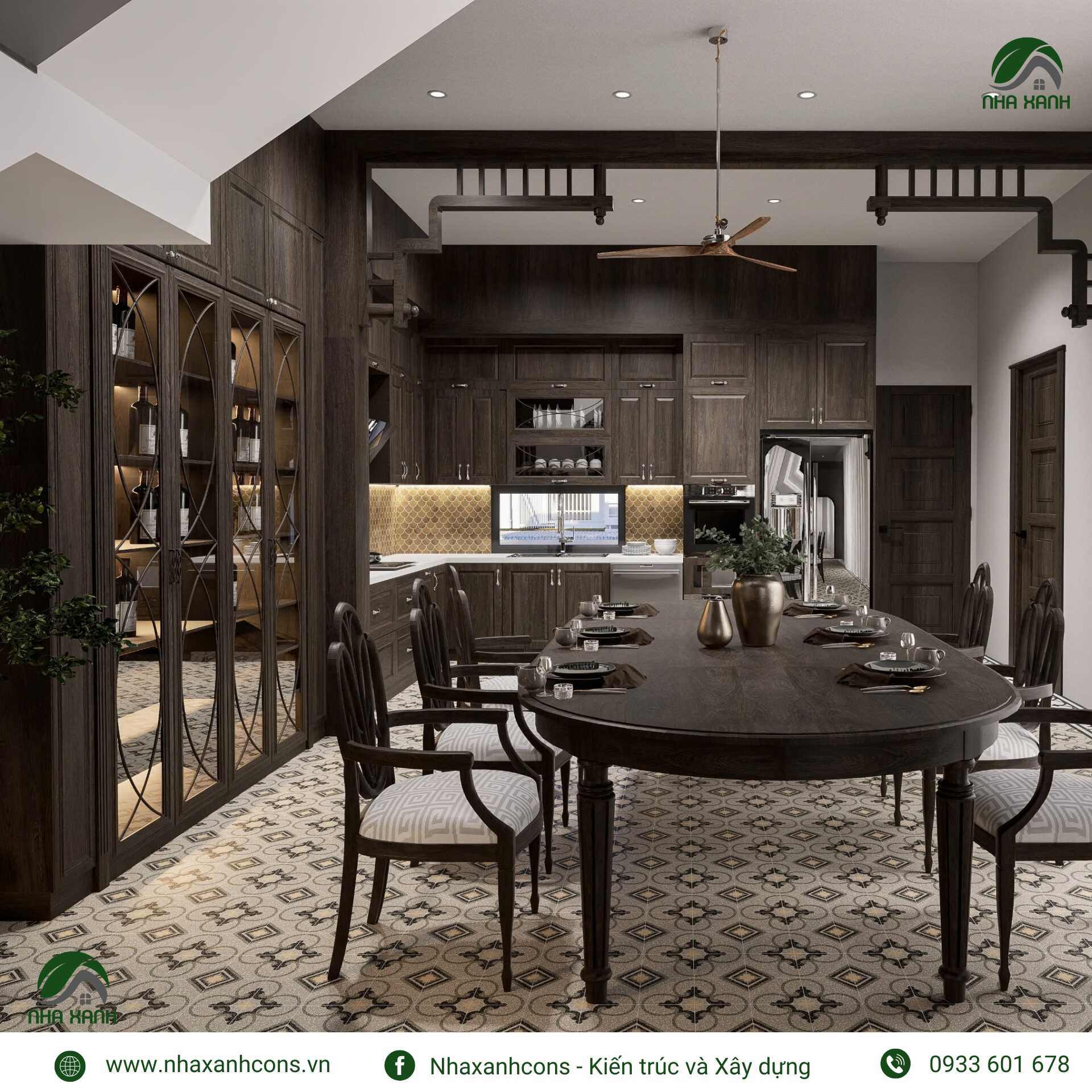 Thiết kế nội thất biệt thự indochine: Bản giao hưởng văn hóa Đông Dương sang trọng