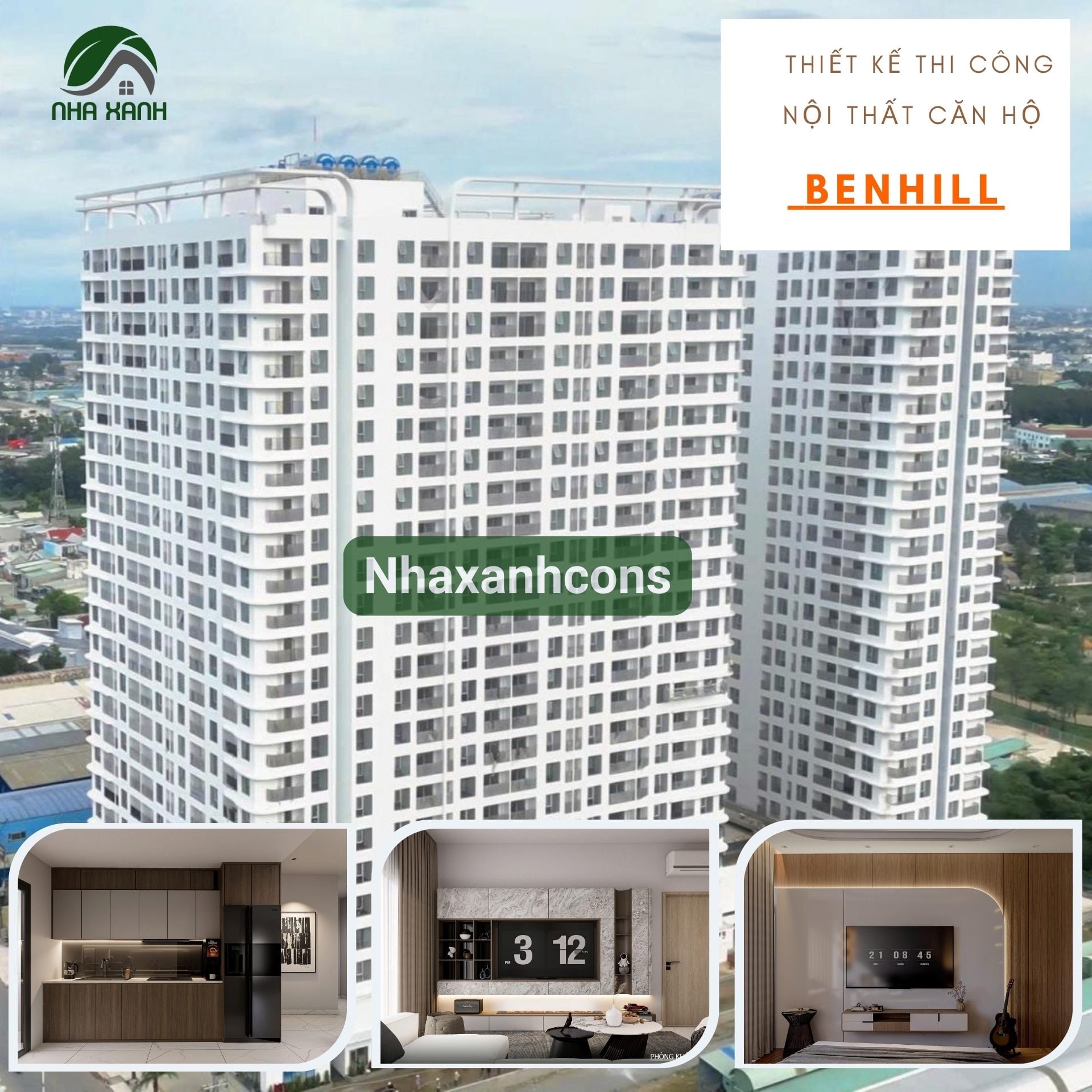 Thiết kế nội thất căn hộ Benhill Thuận An đẹp và thẩm mỹ
