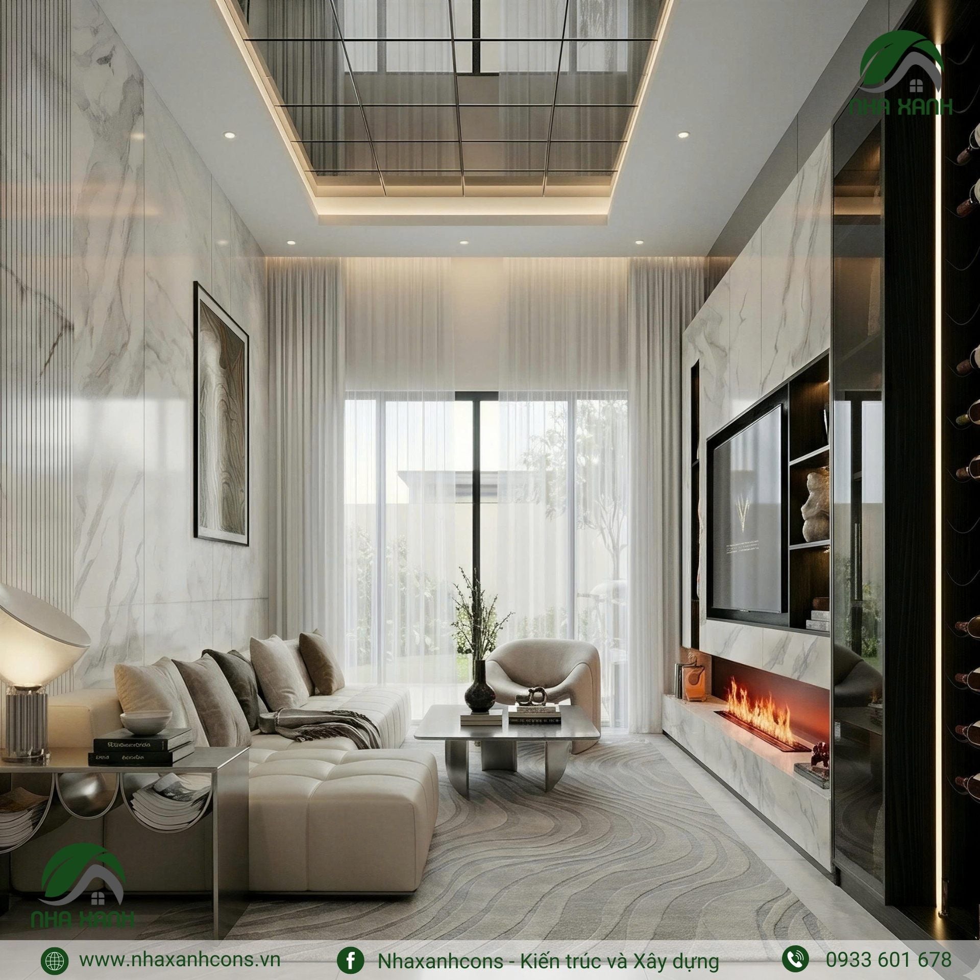 Thiết kế nội thất chung cư 2 phòng ngủ tại TPHCM