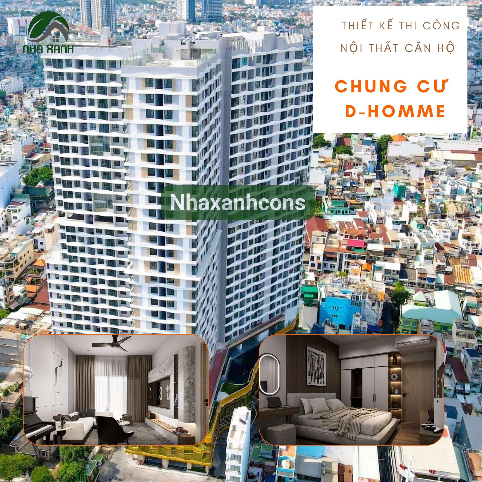 Thiết kế nội thất chung cư D-Homme – Quận 6 hiện đại và sang trọng