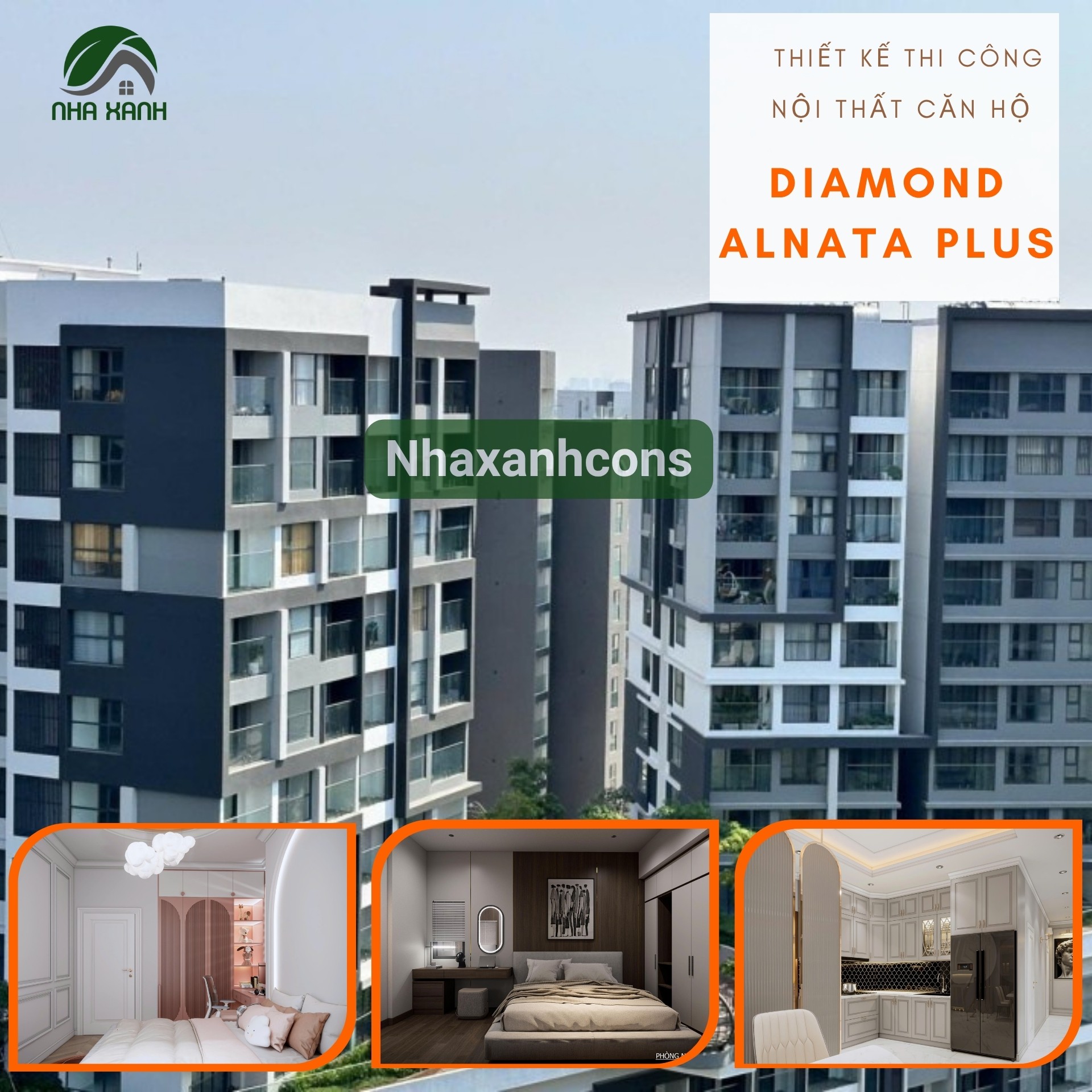Thiết kế nội thất chung cư Diamond Alnata Plus Celadon City, Tân Phú đẹp