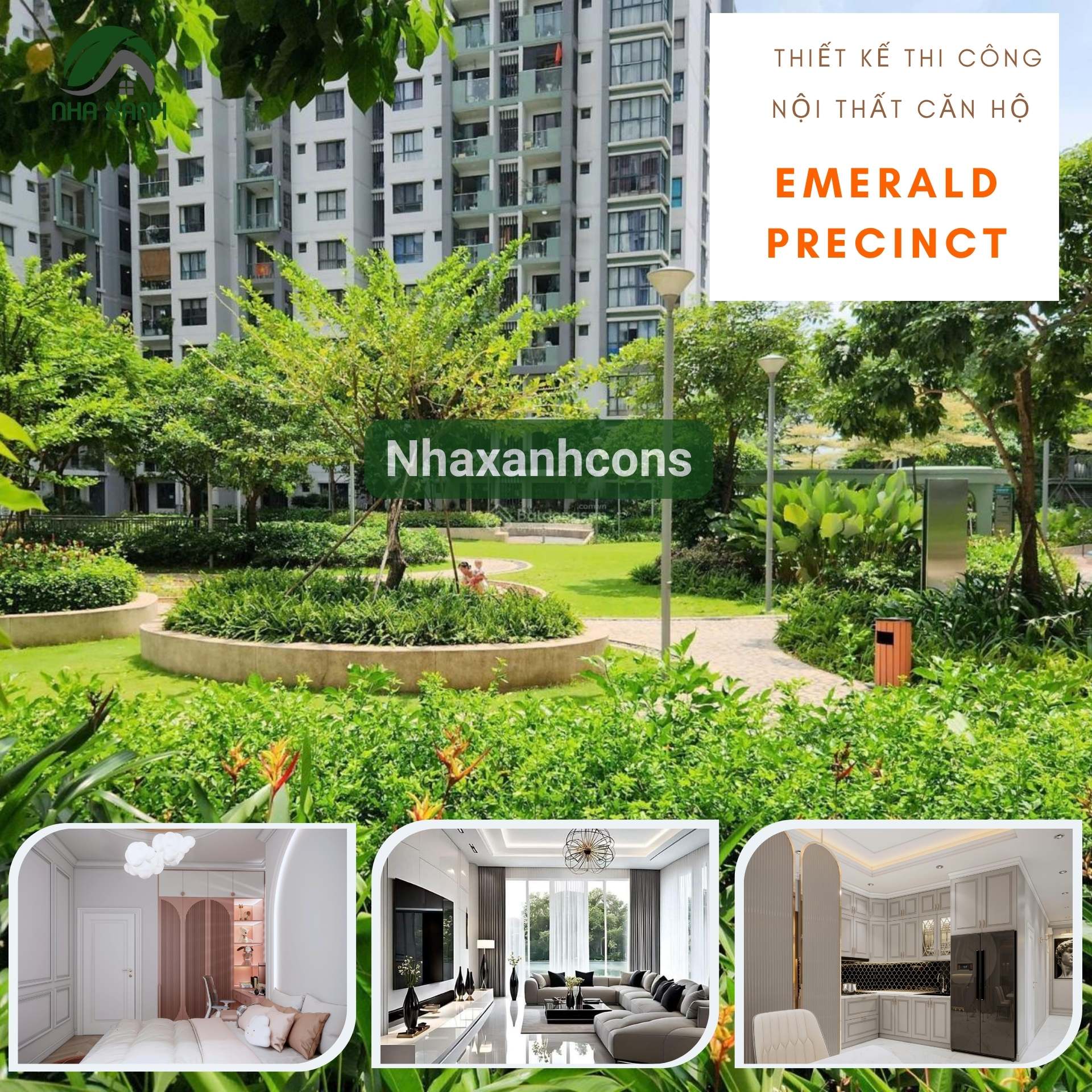 Thiết kế nội thất chung cư Emerald Precinct tại Celadon City, Tân Phú – Uy tín – Minh bạch – Bảo hành rõ ràng