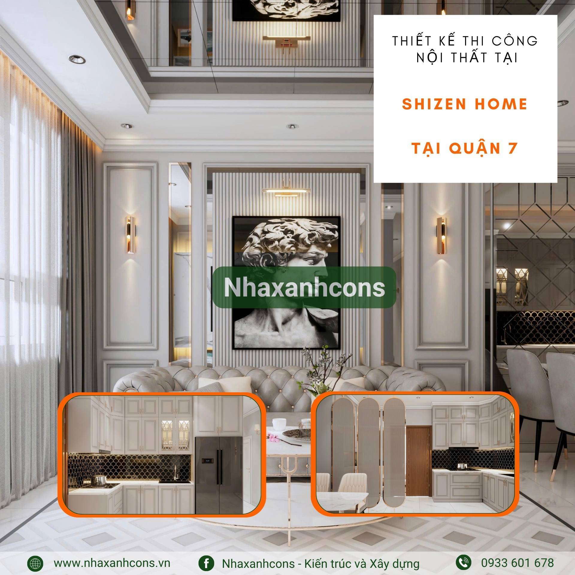 Thiết Kế Thi Công Nội Thất Căn Hộ Shizen Home, Quận 7 - Kiến Tạo Không Gian Sống Đẳng Cấp