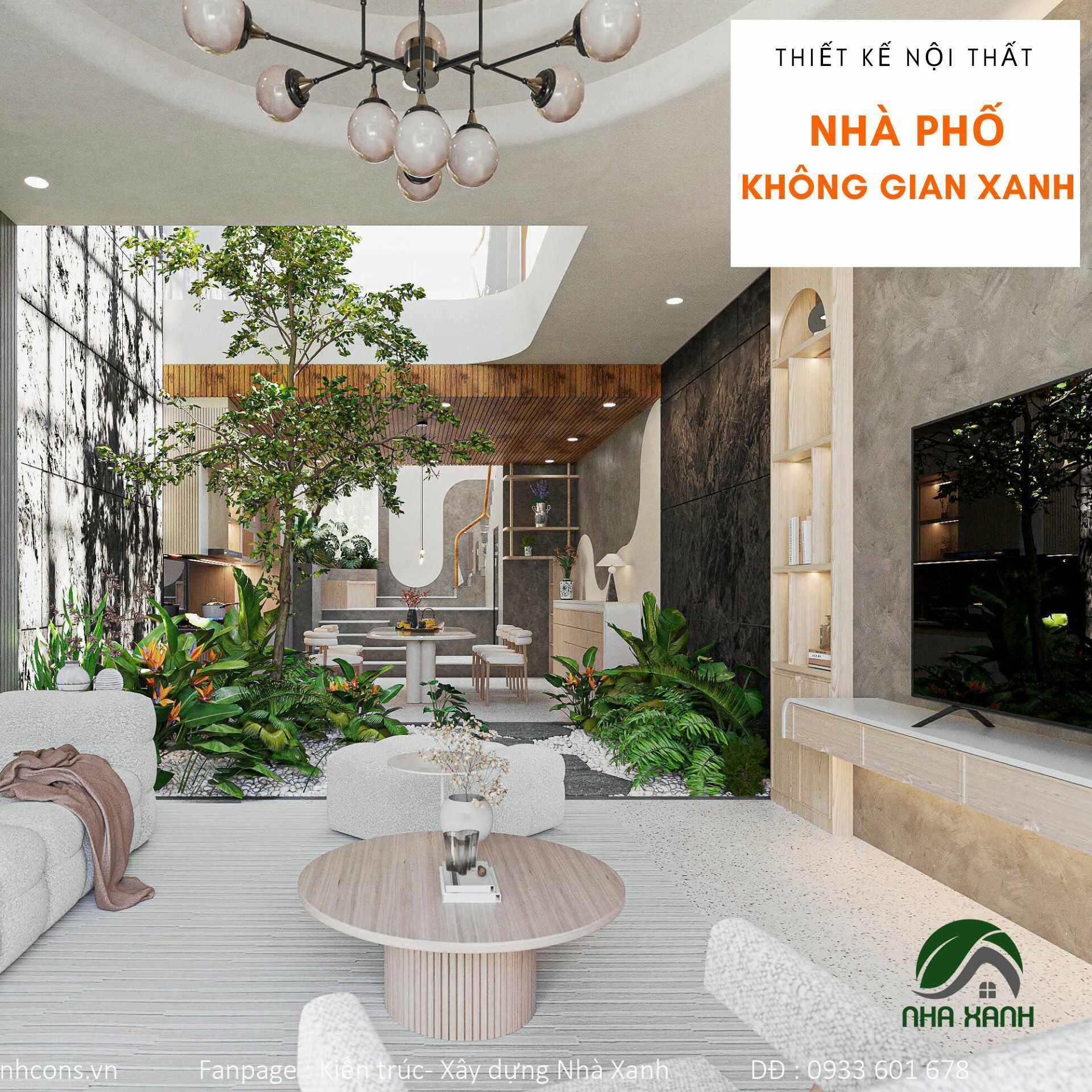 Thiết kế nội thất không gian xanh trong nhà – Xu hướng sống thân thiện với môi trường