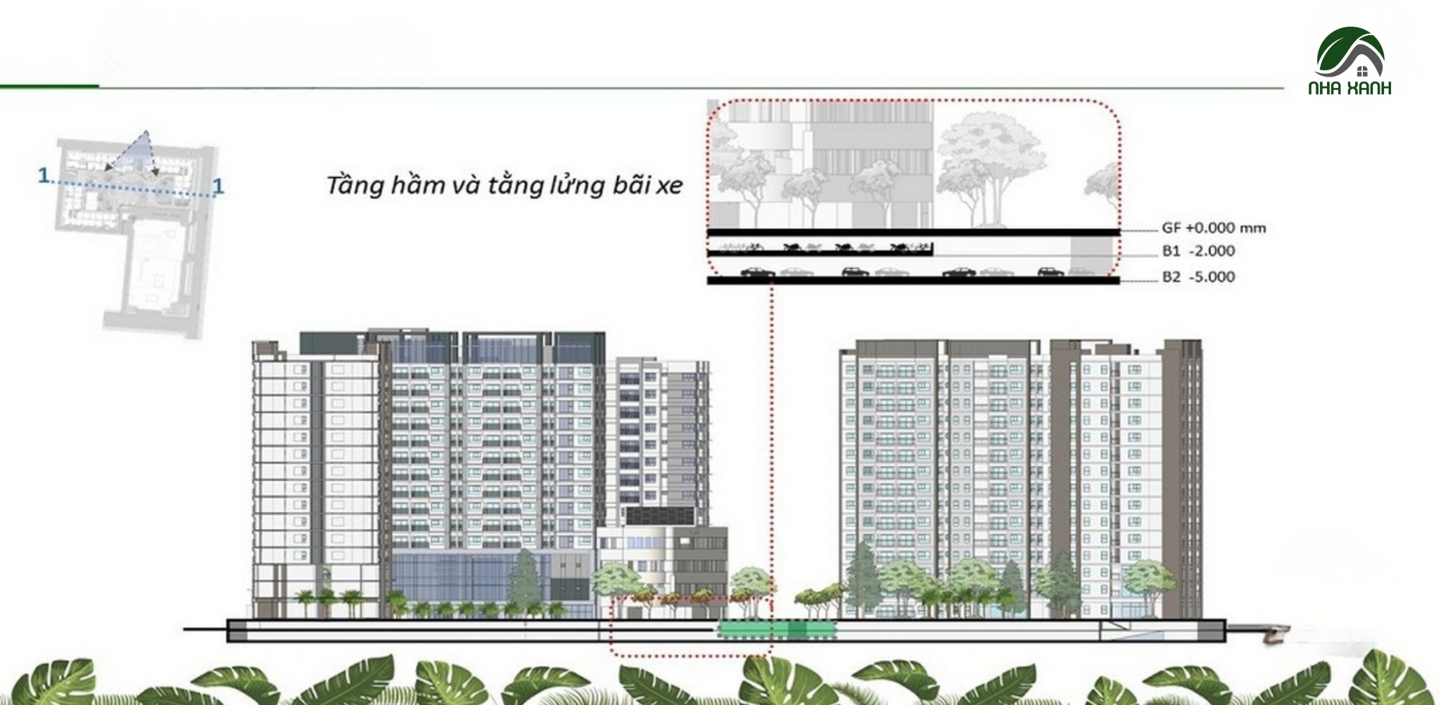 Mặt bằng căn hộ Cộng Hòa Garden – Tân Bình