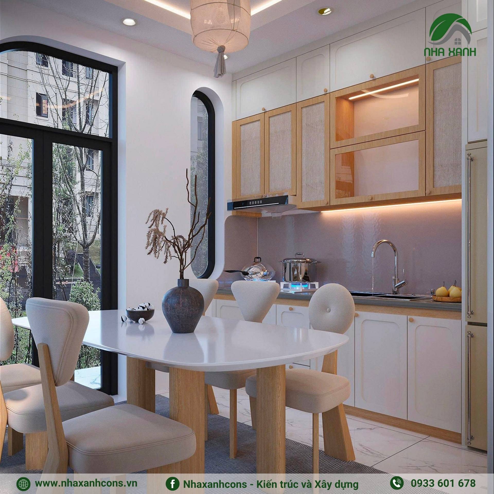 Bếp nhà phố 4 tầng