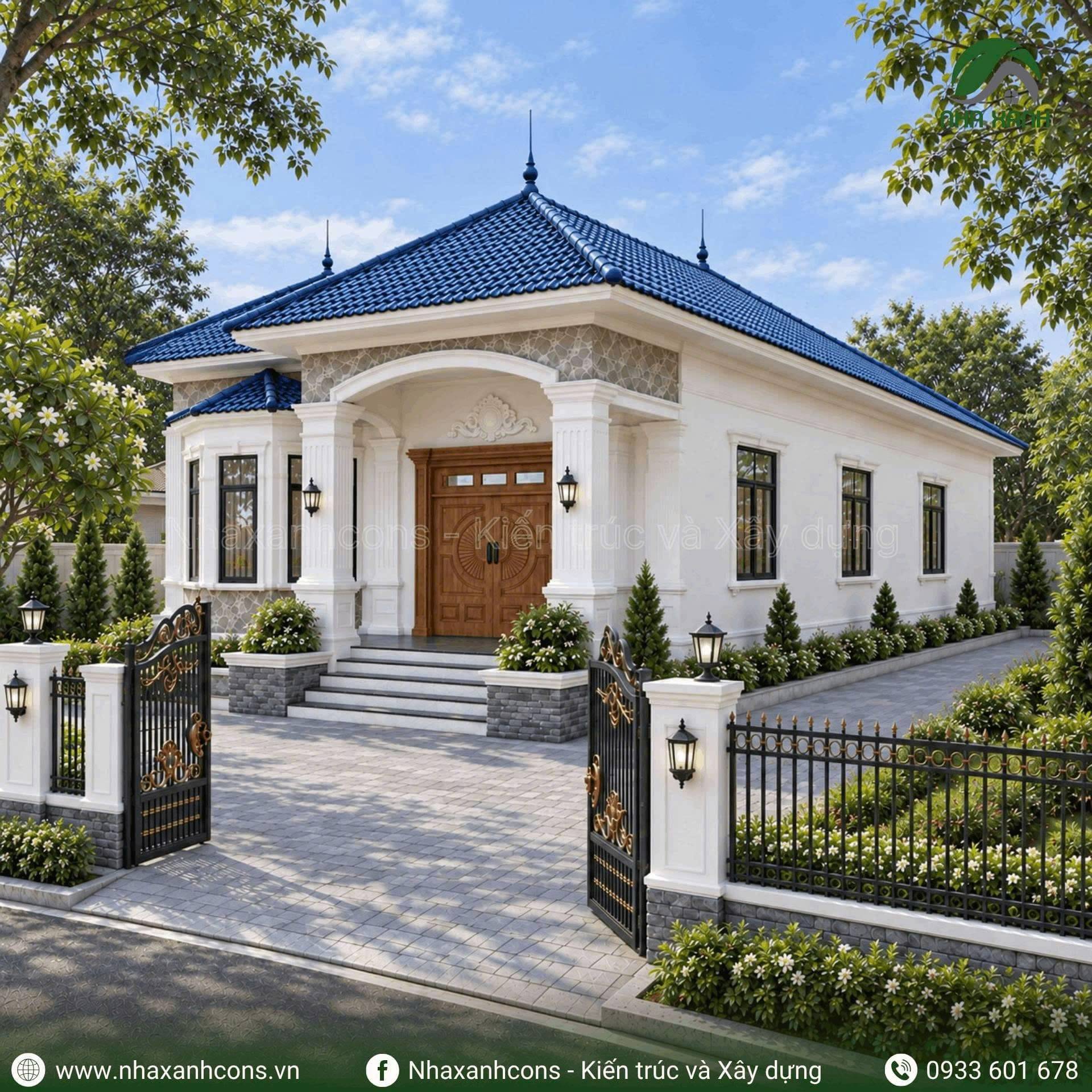 Biệt thự mái Nhật tân cổ điển