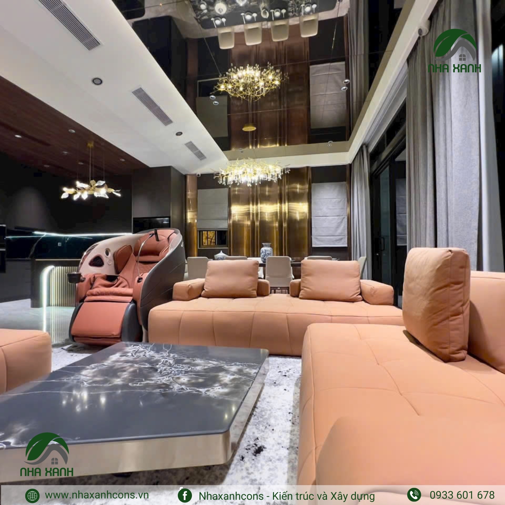 Các hạng mục thiết kế thi công nội thất chung cư The Grand Sentosa – Nhà Bè