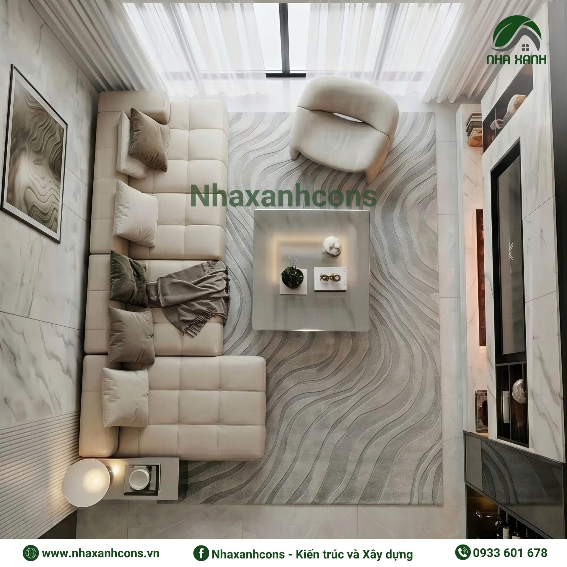 Thiết kế nội thất hiện đại căn hộ The Aurora