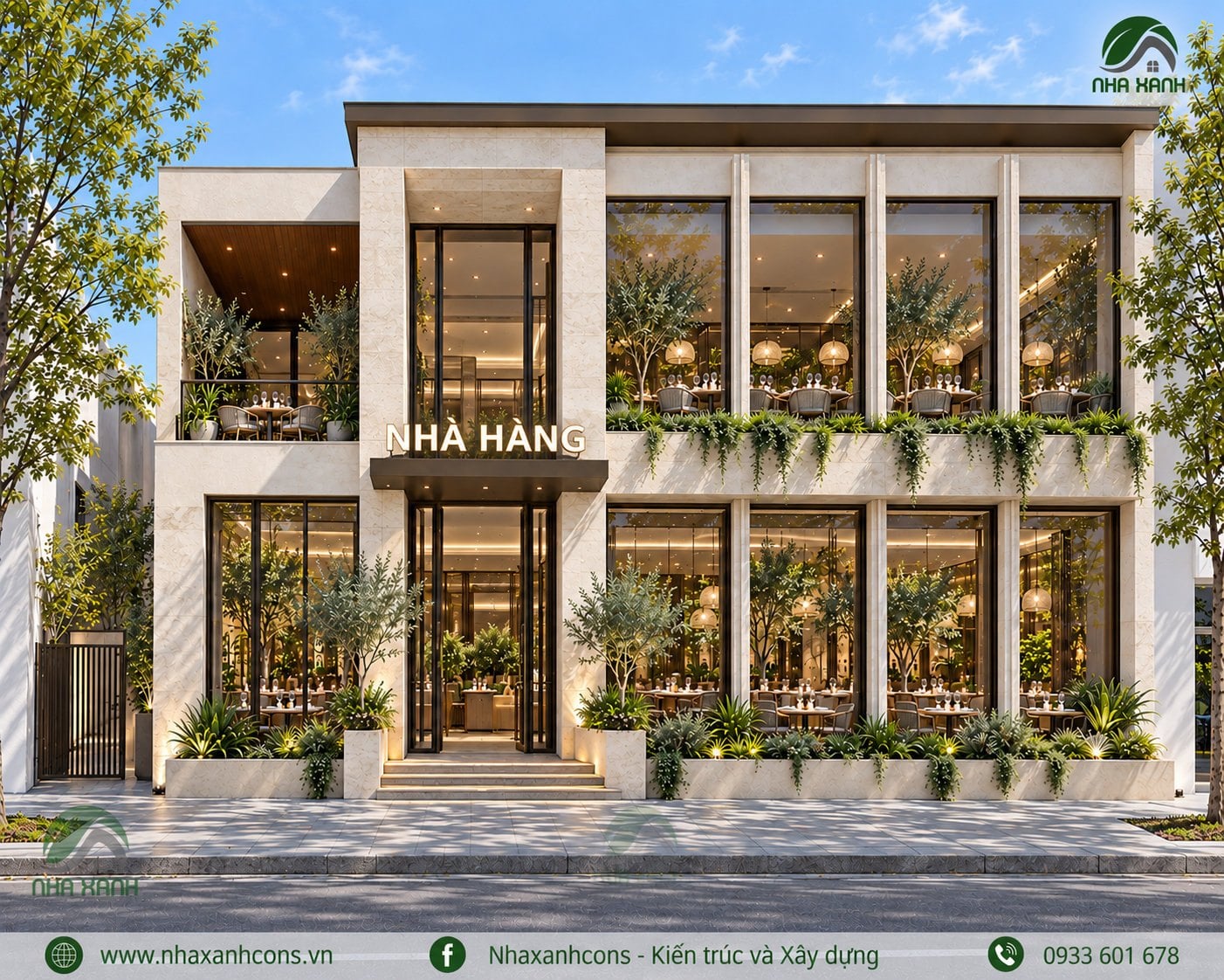 thiết kế thi công nhà hàng tại Vĩnh Long