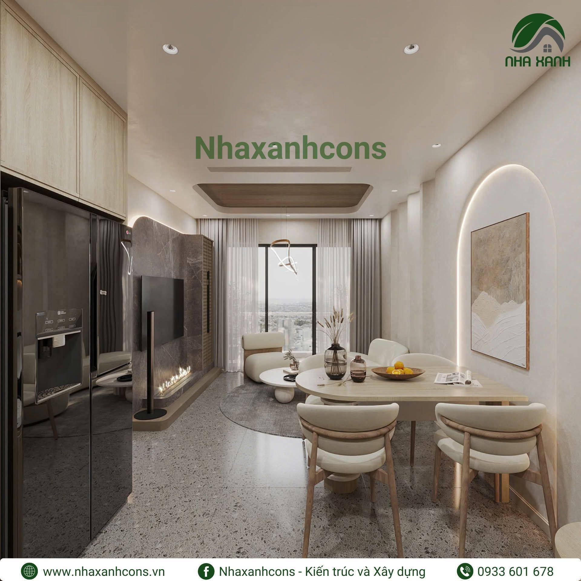 Thiết kế thi công nội thất căn hộ chung cư Akari City