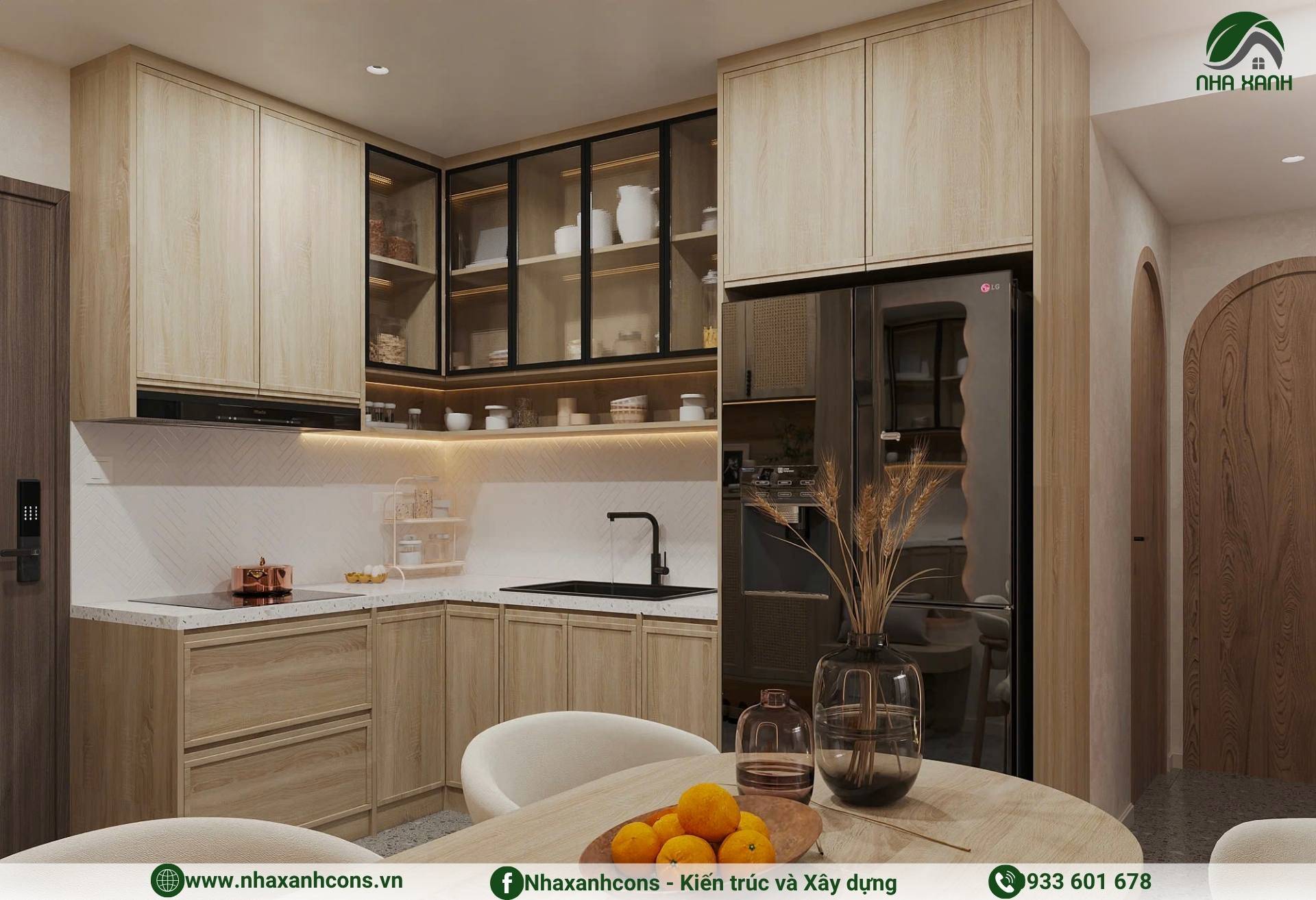 Thi công nội thất gỗ công nghiệp tại chung cư De La Sol