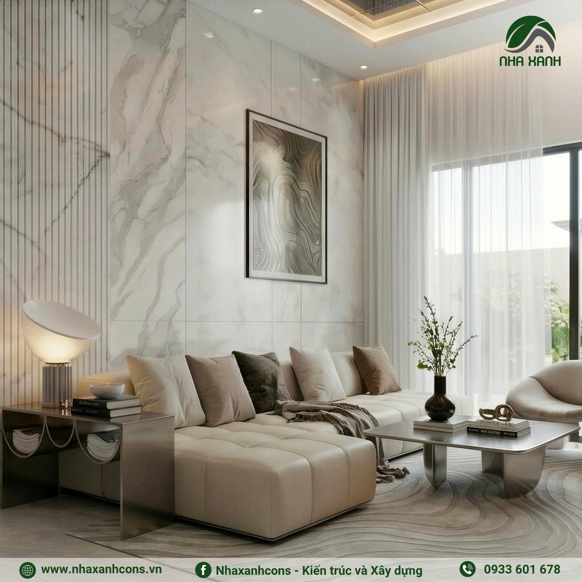 Decor phòng khách đẹp tại chung cư De La Sol