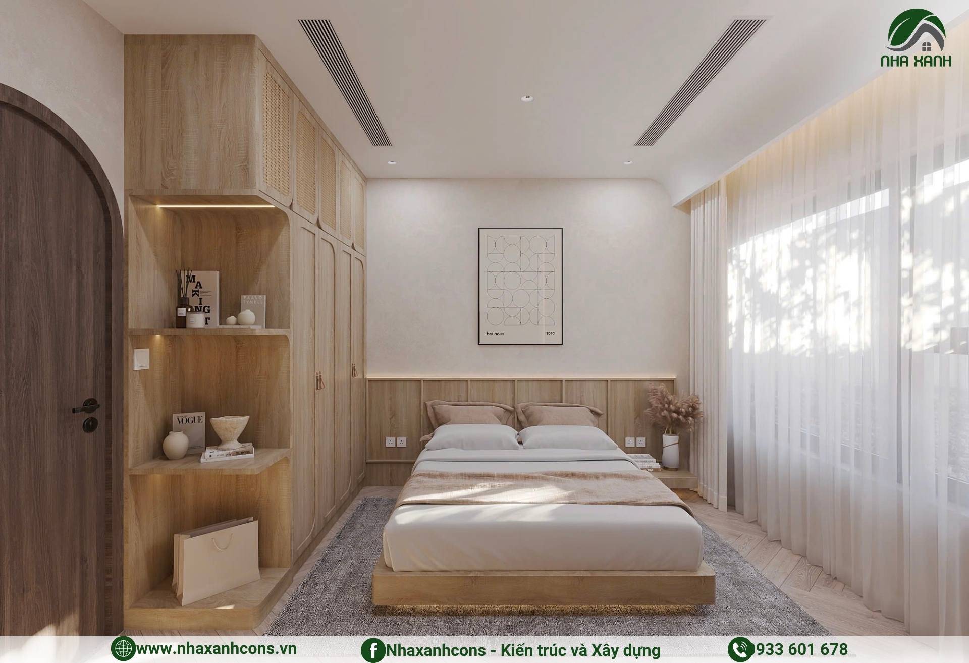 Thiết kế nội thất phòng ngủ chung cư The Horizon