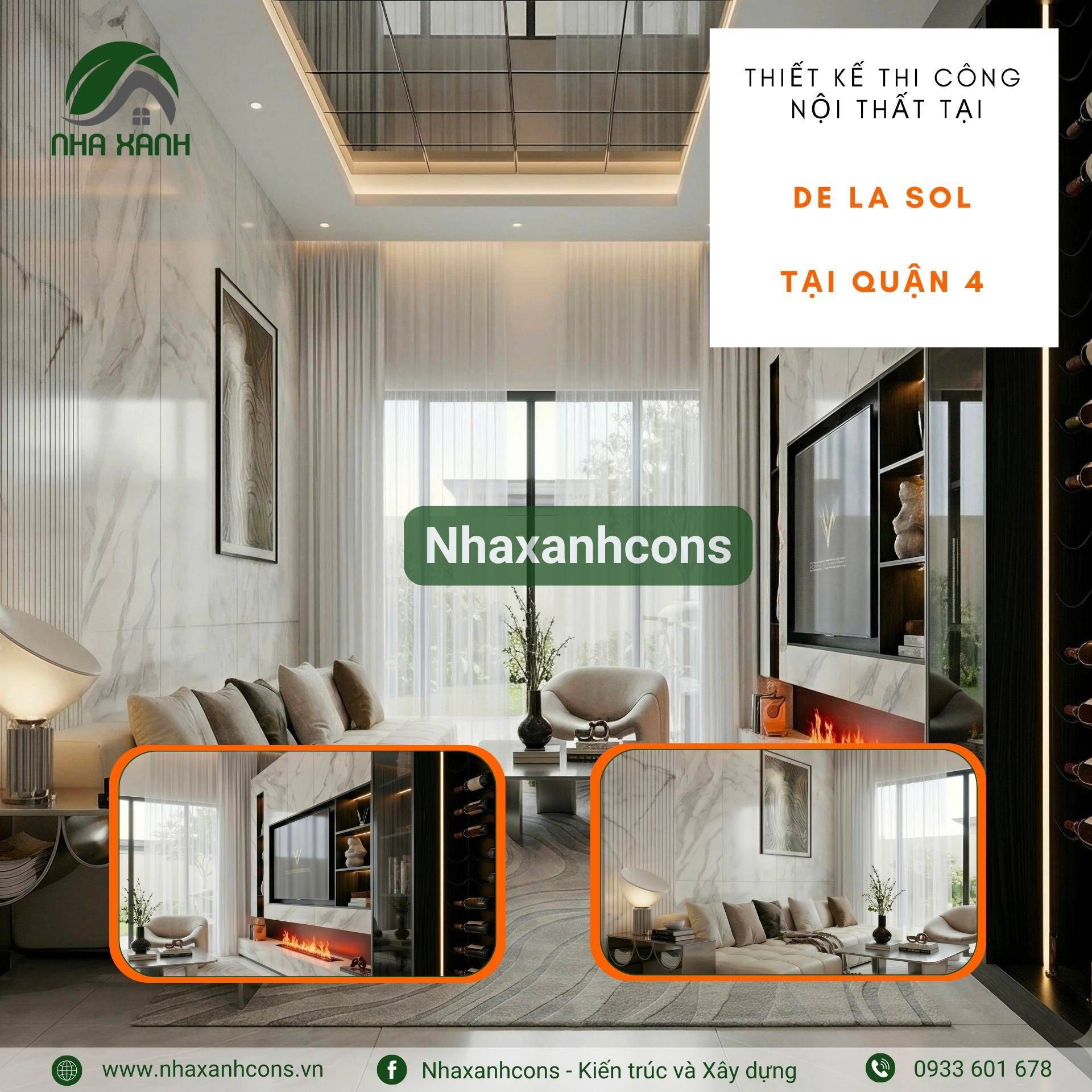 Thiết kế nội thất chung cư De La Sol quận 4