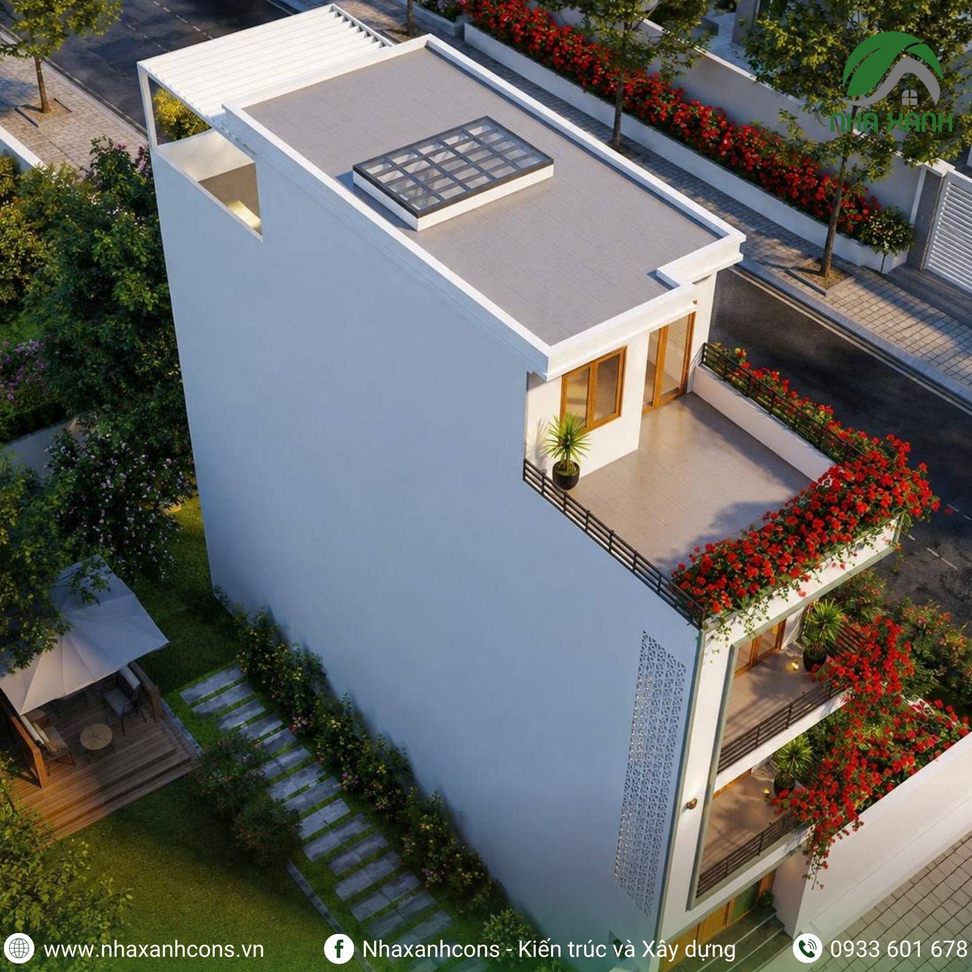 Mẫu nhà phố 2 mặt tiền
