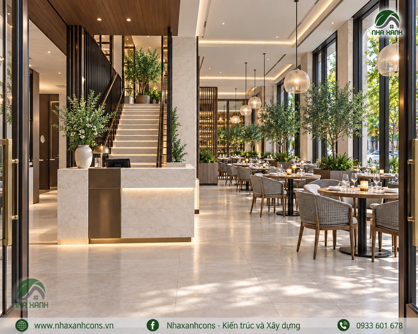 Công ty thiết kế nhà hàng hiện đại tại Vĩnh Long