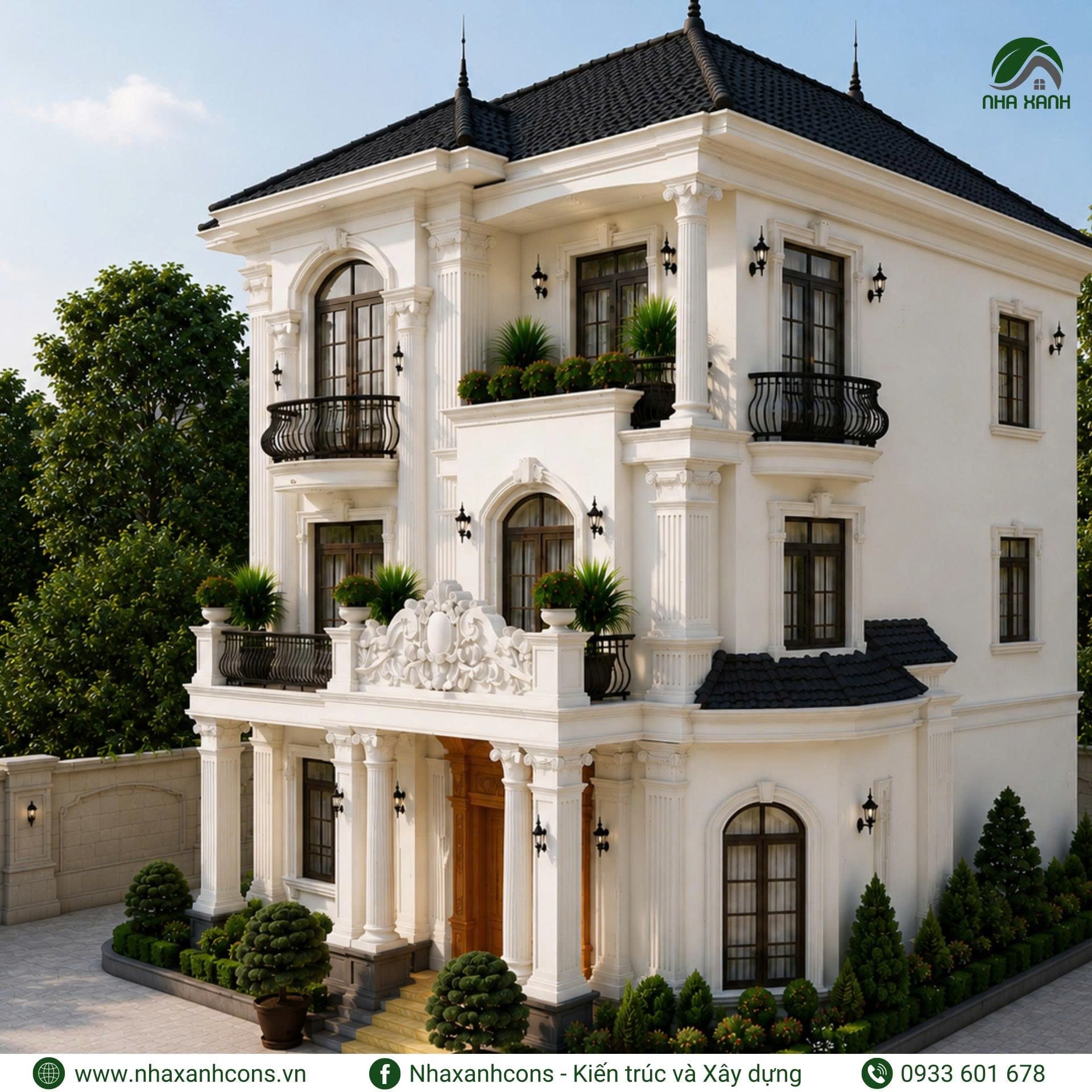 Nhà Biệt thự 3 tầng