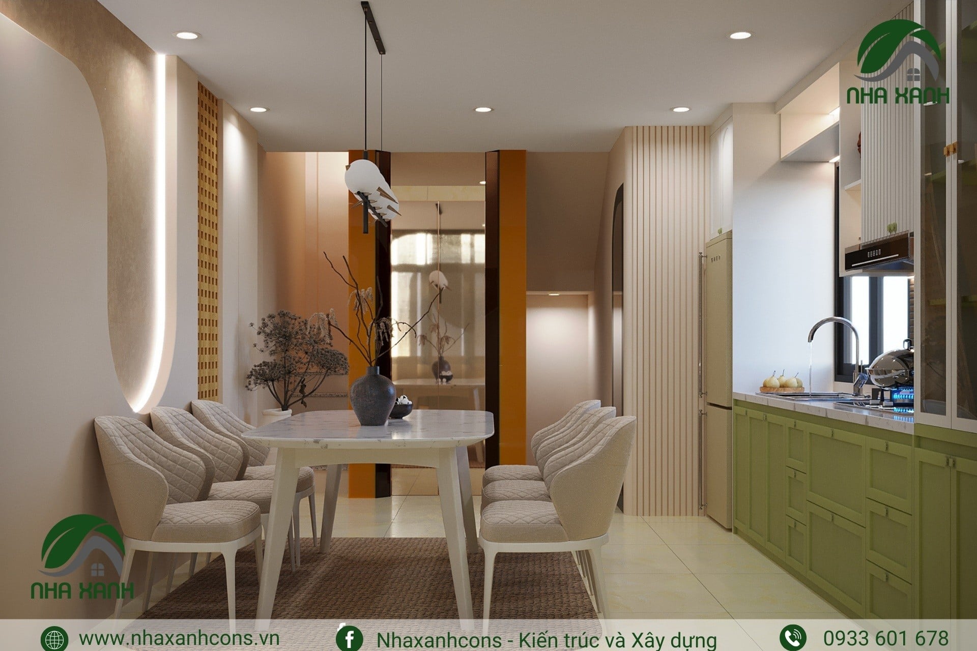 Nội thất phòng bếp wabisabi