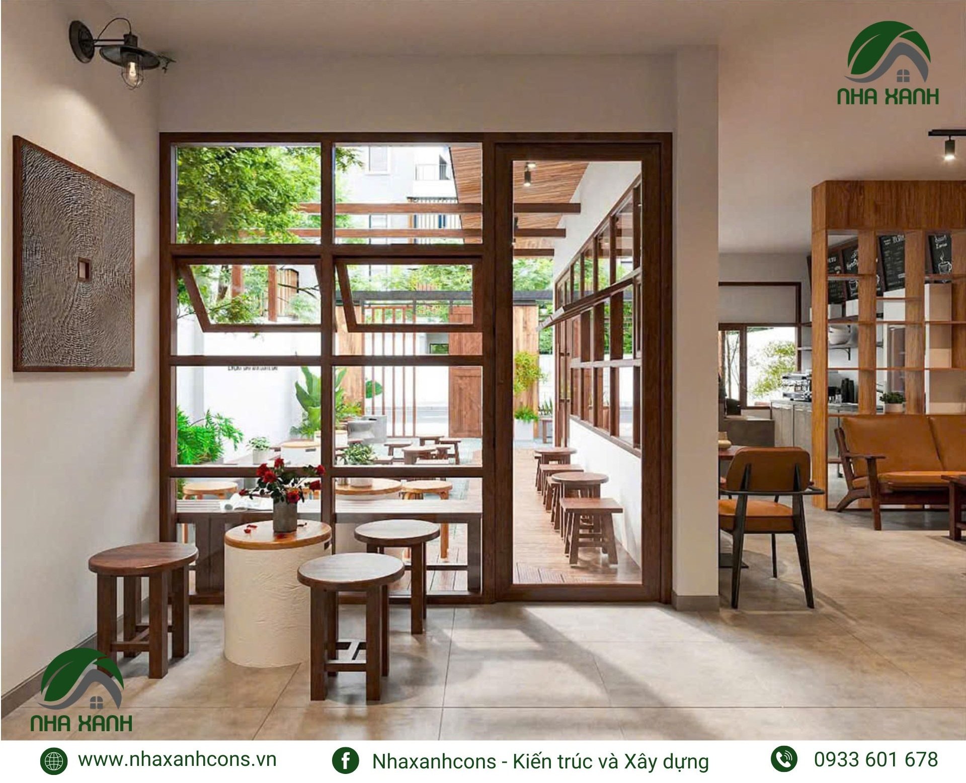 Thiết kế Quán Cafe phong cách japandi