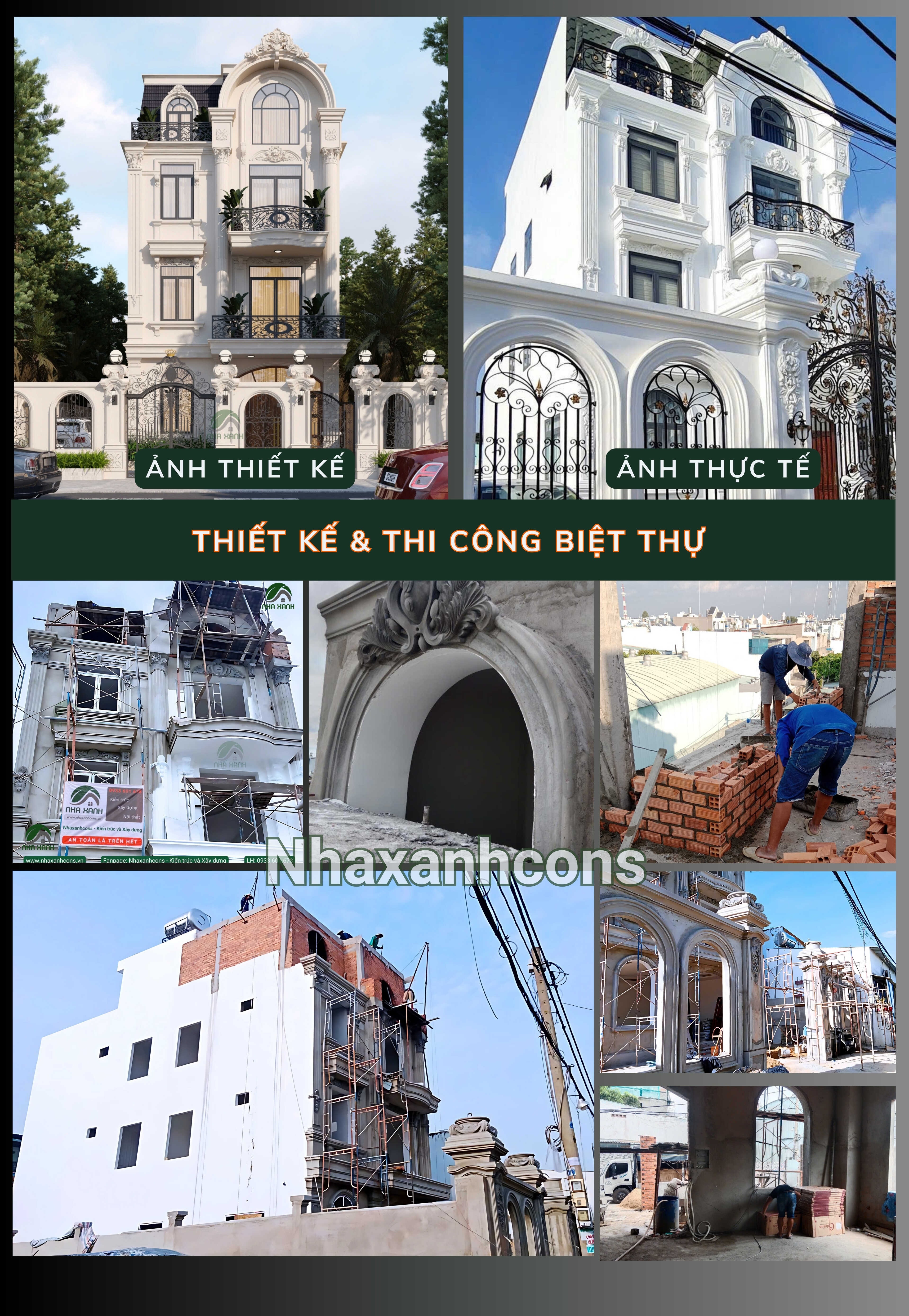 Thiết kế thi công biệt thự tân cổ điển