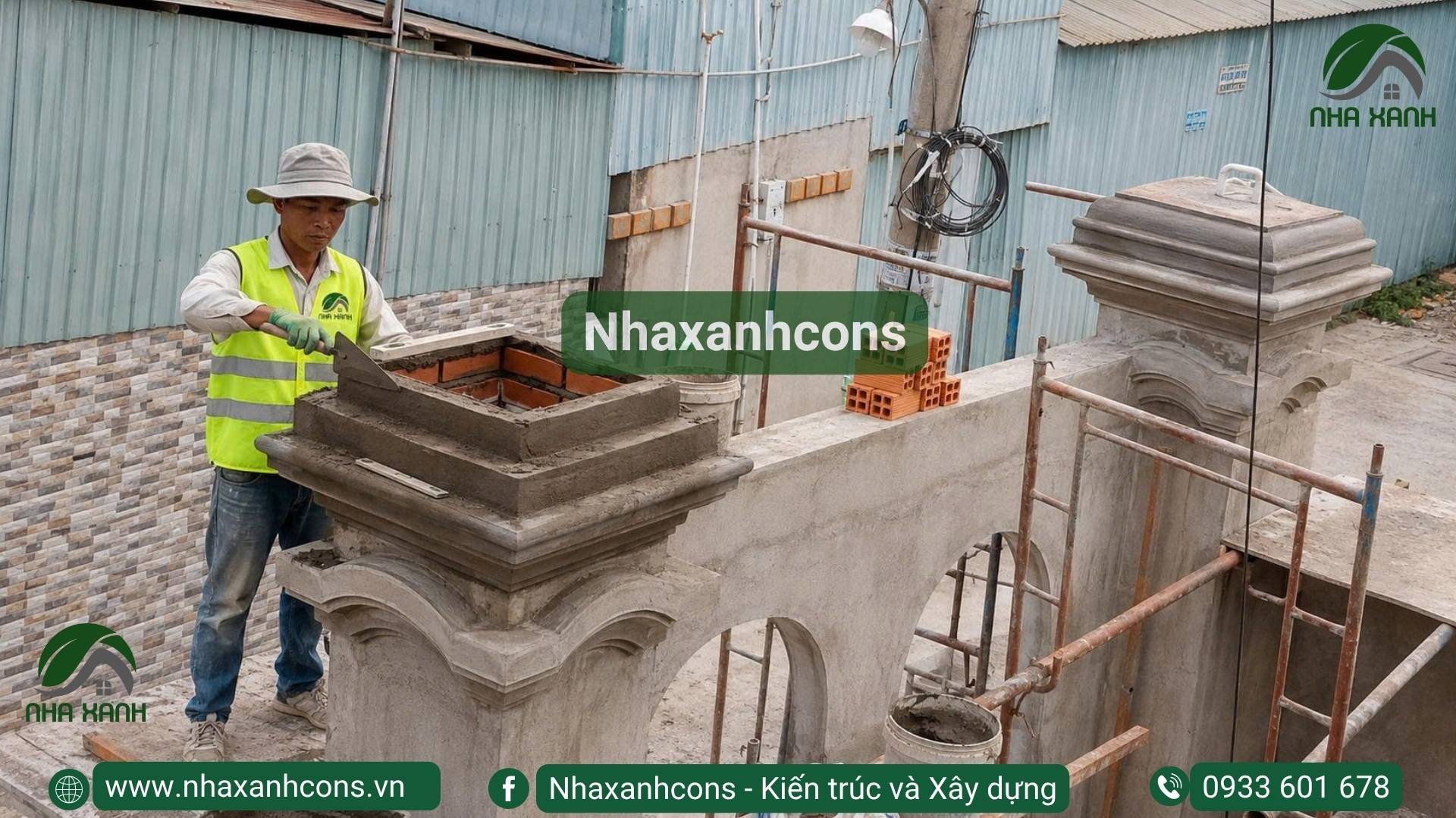 Thi công cổng hàng rào tân cổ điển