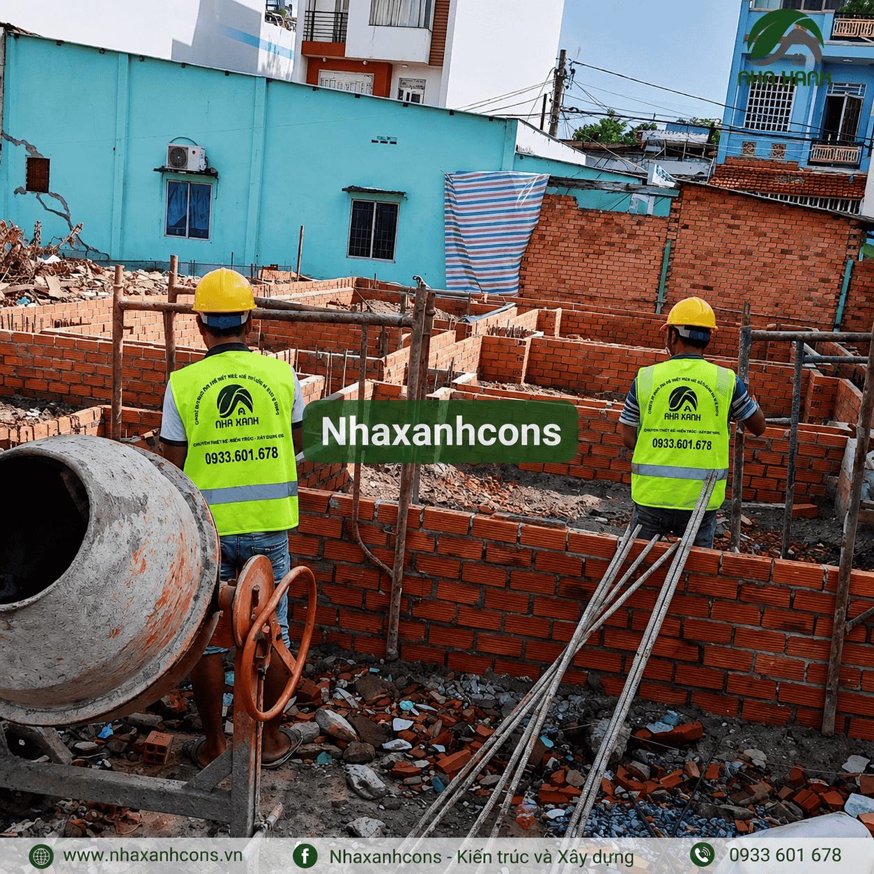 Thi công móng biệt thự 3 tầng